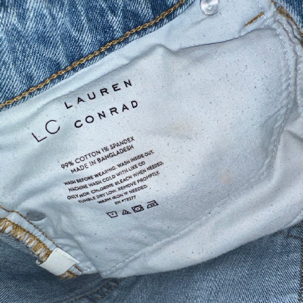 Light Blue Vintage Straight Leg Mom Jeans High Waist Crop Size 8 - Picture 4 of 10